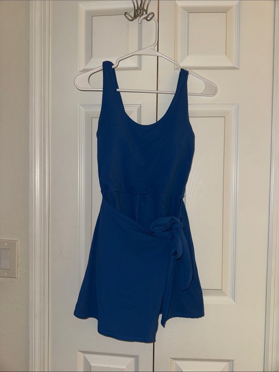 JoyLab Dresses & Skirts - JOYLAB Blue Women's Sleeveless Tie-Waist Dress
